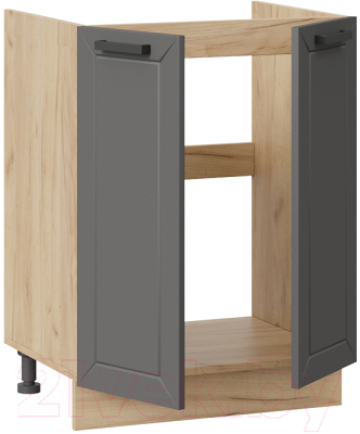 Шкаф под мойку ТриЯ Лорас 1Н6М (дуб крафт золотой/холст вулкан)