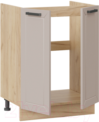 Шкаф под мойку ТриЯ Лорас 1Н6М (дуб крафт золотой/холст латте)