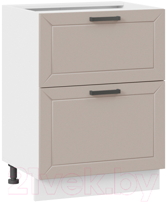 Шкаф-стол кухонный ТриЯ Лорас 1Н6Я2 (белый/холст латте) - фото