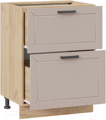 Шкаф-стол кухонный ТриЯ Лорас 1Н6Я2 (дуб крафт золотой/холст латте)