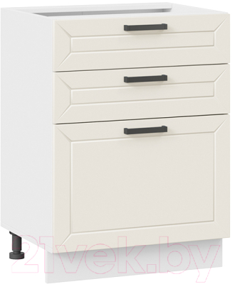 Шкаф-стол кухонный ТриЯ Лорас 1Н6Я3 (белый/холст брюле) - фото