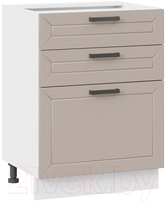 Шкаф-стол кухонный ТриЯ Лорас 1Н6Я3 (белый/холст латте) - фото