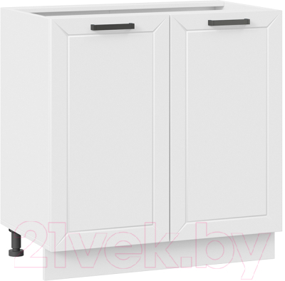 Шкаф-стол кухонный ТриЯ Лорас 1Н8 (белый/холст белый) - фото