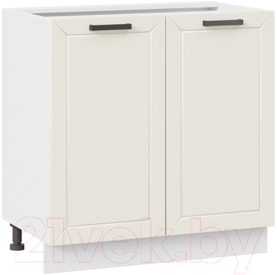 Шкаф-стол кухонный ТриЯ Лорас 1Н8 (белый/холст брюле) - фото