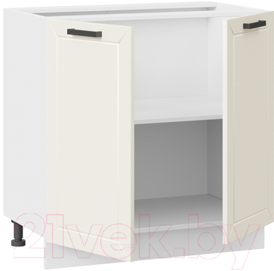 Шкаф-стол кухонный ТриЯ Лорас 1Н8 (белый/холст брюле)