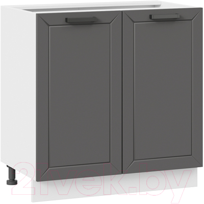 Шкаф-стол кухонный ТриЯ Лорас 1Н8 (белый/холст вулкан) - фото