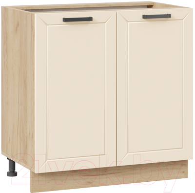 Шкаф-стол кухонный ТриЯ Лорас 1Н8 (дуб крафт золотой/холст брюле) - фото