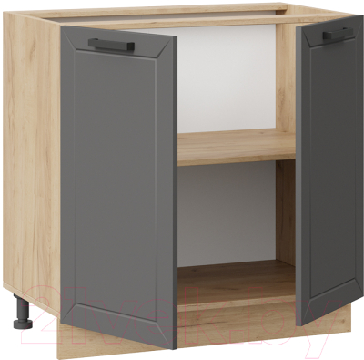 Шкаф-стол кухонный ТриЯ Лорас 1Н8 (дуб крафт золотой/холст вулкан)