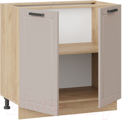 Шкаф-стол кухонный ТриЯ Лорас 1Н8 (дуб крафт золотой/холст латте)