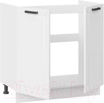 Шкаф под мойку ТриЯ Лорас 1Н8М (белый/холст белый)