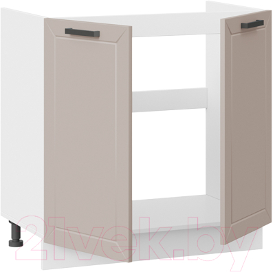 Шкаф под мойку ТриЯ Лорас 1Н8М (белый/холст латте)