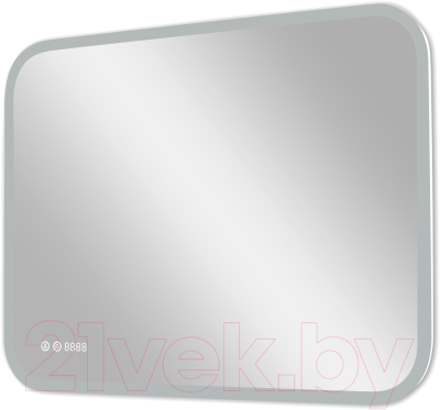 Зеркало Континент Demure Led 100x70 (часы слева) - фото