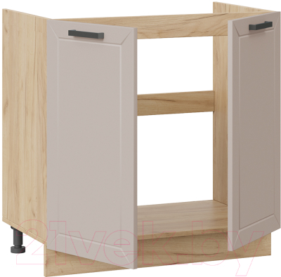 Шкаф под мойку ТриЯ Лорас 1Н8М (дуб крафт золотой/холст латте)