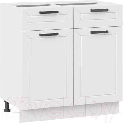 Шкаф-стол кухонный ТриЯ Лорас 1Н8Я1 (белый/холст белый) - фото