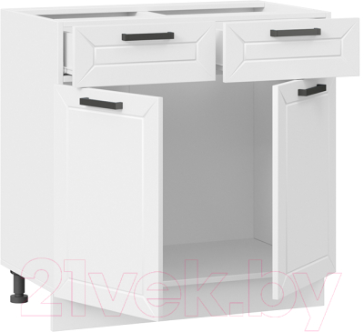 Шкаф-стол кухонный ТриЯ Лорас 1Н8Я1 (белый/холст белый)
