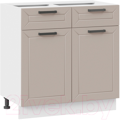 Шкаф-стол кухонный ТриЯ Лорас 1Н8Я1 (белый/холст латте) - фото