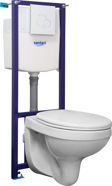 Унитаз подвесной с инсталляцией Santeri Альфа 138159S0000B2 - фото