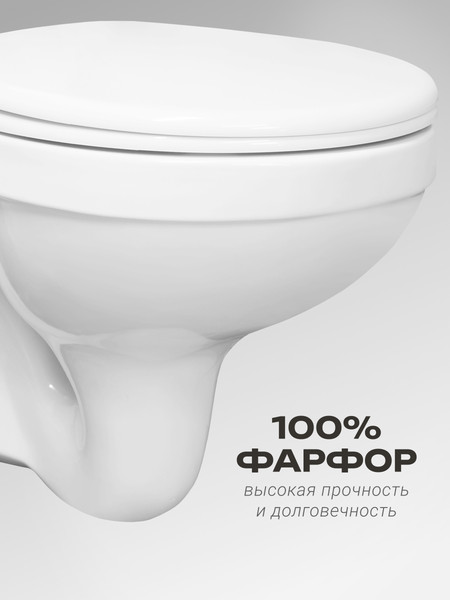 Унитаз подвесной с инсталляцией Santeri Альфа 138159S0000B2