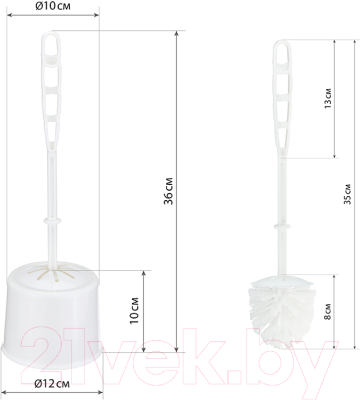 Ершик для унитаза Idea Классик М5015