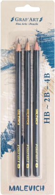 Набор простых карандашей Малевичъ Graf'Art / 197903 - фото