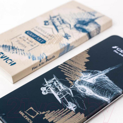 Набор простых карандашей Малевичъ Graf'Art / 197900