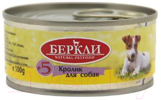 Влажный корм для собак Berkley Local №5 с кроликом / 75505 - фото