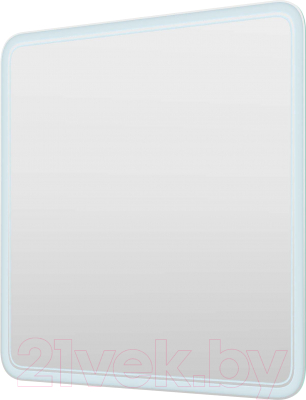 Зеркало Пекам Marta 2 80x80 / marta2-80x80dcl (с подсветкой, сенсором на взмах руки и часами) - фото