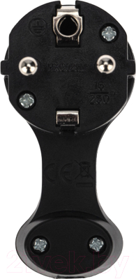 Вилка штепсельная Rexant Евро / 16-0736