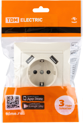 Розетка TDM Лама SQ1815-0142