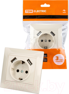 Розетка TDM Лама SQ1815-0142