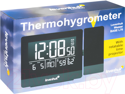 Метеостанция цифровая Levenhuk Wezzer Base L70 с проектором 78889