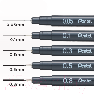 Ручка капиллярная Pentel Pointliner / S20P-05A