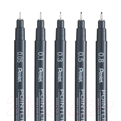 Ручка капиллярная Pentel Pointliner / S20P-3A