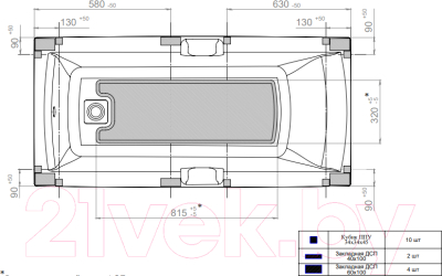 Ванна акриловая Triton Алекса 150x75