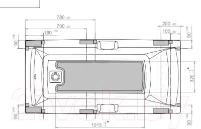 Ванна акриловая Triton Алекса 170x75