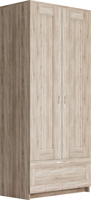 Шкаф Mio Tesoro Сириус 2-х створчатый 1 ящик 2.02.01.020.3 (сонома) - фото