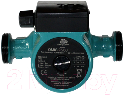 Циркуляционный насос Omnigena Omis 25-60 / 130 - фото