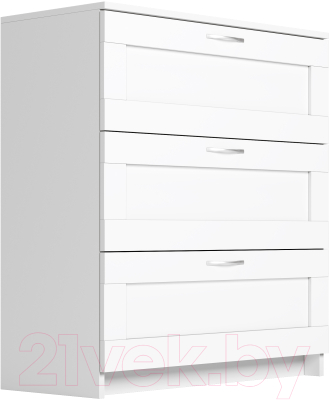 Комод Mio Tesoro Сириус 3 ящика 2.02.02.050.1 (белый) - фото