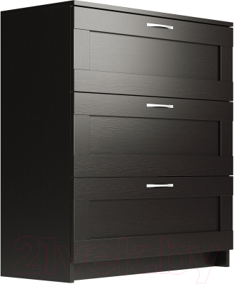 Комод Mio Tesoro Сириус 3 ящика 2.02.02.050.5 (дуб венге) - фото