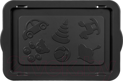 Ящик для хранения El Casa KidsBox Спорткар / 640334 (серый с черной крышкой)