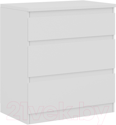 Комод Mio Tesoro Кастор 3 ящика 2.03.02.060.1 (белый) - фото