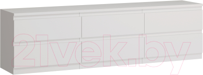 Тумба Mio Tesoro Кастор 6 ящиков 2.03.03.110.1 (белый) - фото