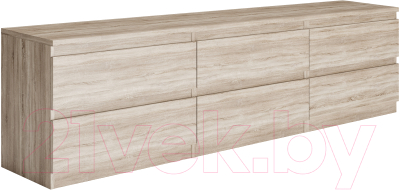 Тумба Mio Tesoro Кастор 6 ящиков 2.03.03.110.3 (дуб сонома) - фото