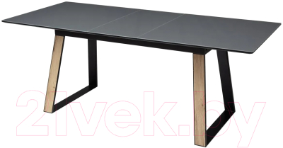 Обеденный стол M-City Франк 160 / 480M04465 (графит/дуб галифакс черный)