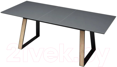 Обеденный стол M-City Франк 160 / 480M04465 (графит/дуб галифакс черный)