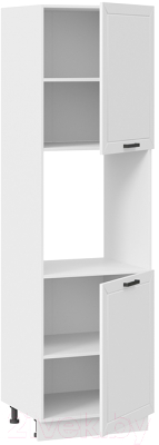 Шкаф-пенал кухонный ТриЯ Лорас 1П6 (белый/холст белый)