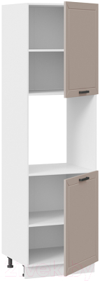 Шкаф-пенал кухонный ТриЯ Лорас 1П6 (белый/холст латте)