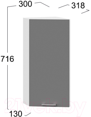 Шкаф навесной для кухни ТриЯ Габриэлла 1В3Т