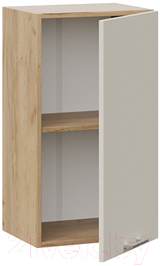 Шкаф навесной для кухни ТриЯ Габриэлла 1В4 (дуб крафт золотой/кремовый)