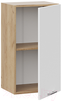 Шкаф навесной для кухни ТриЯ Габриэлла 1В4 (дуб крафт золотой/сноу)